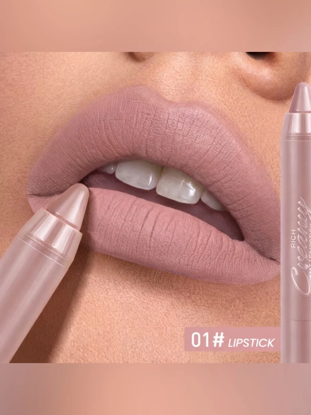 Nude Velvet Matte Lipstick Pencil Waterproof Long Lasting